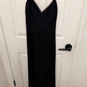 NWT Black WAYF Jumpsuit with Lace Detail